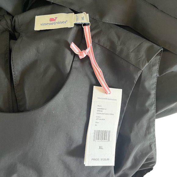 Vineyard Vines Black Ruffled Sheath Mini Dress - Picture 3 of 4